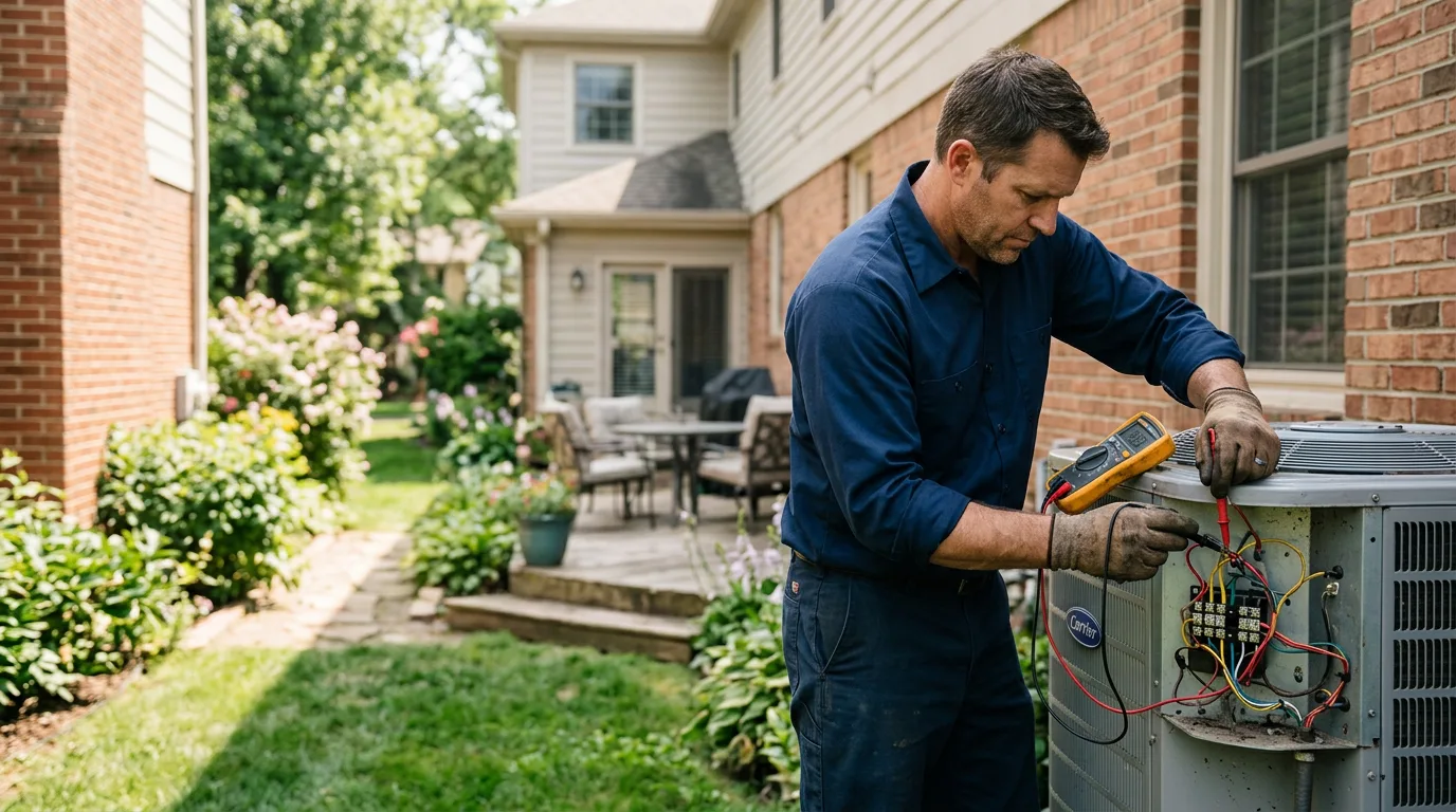 HVAC technician working near Carrolltown, PA